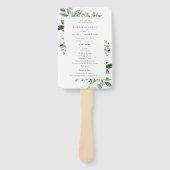 Het programma voor een natuurlijk botanische bruin handwaaier (Voorkant)