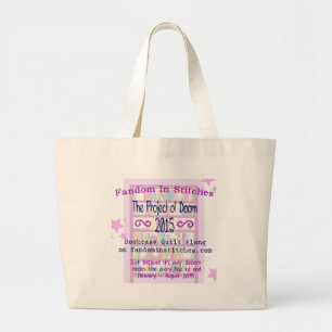 Het project van Doom Bookcase Quilt rond 2015 Grote Tote Bag