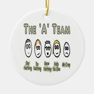 Het projectbeheer van het A-team Keramisch Ornament