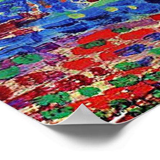 Het Provençaalse landschap van Henri-Edmond Cross Poster (Hoek)