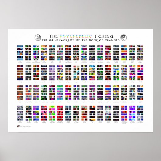 Het Psychedelic I Ching Poster (Voorkant)