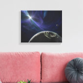 Het pulsaraardsysteem canvas afdruk (Insitu (Woonkamer))