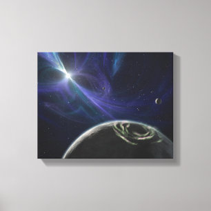 Het pulsaraardsysteem canvas afdruk