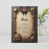 Het pulserende hart van de mechanica, menu (Staand voorkant)