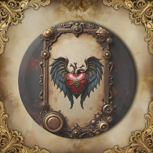 Het pulserende hart van de mechanica, papieren bordje