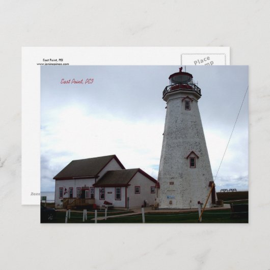 Het Punt van het oosten, briefkaart PEI (Voorkant / Achterkant)