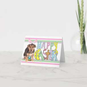 Het Puppy van de Duitse herder van Pasen Feestdagen Kaart