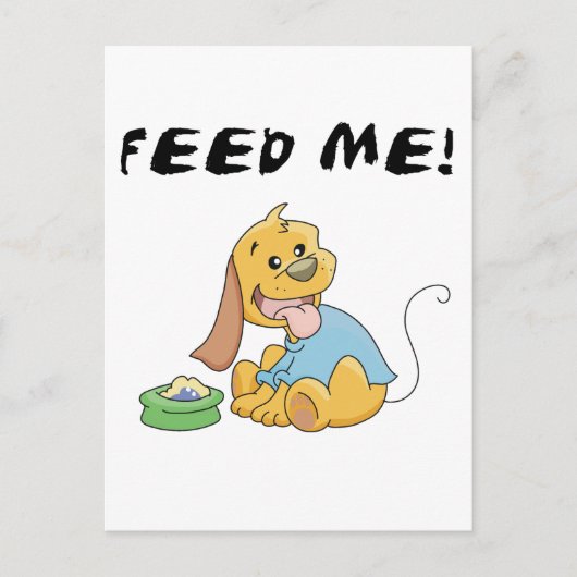 Het puppy voedt me T-shirts en Giften Briefkaart (Voorkant)