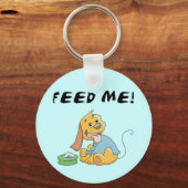 Het puppy voedt me T-shirts en Giften Sleutelhanger (Voorkant)