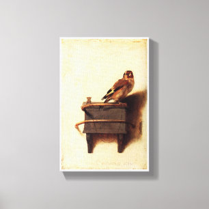 Het putterke van Carel Fabritius Canvas Afdruk