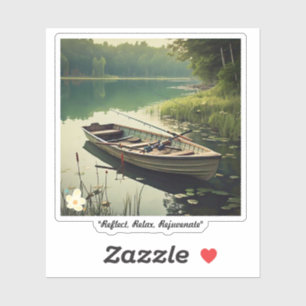 Het "Quiet Lake Uitzicht" Sticker