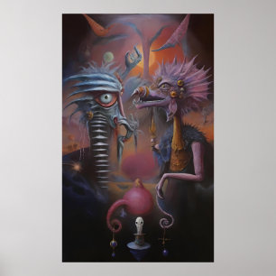 Het raam van Pat Hartman's slaapkamer Poster