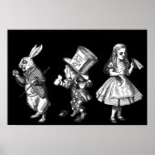 Het Rabbit, het Hatter & Alice Wonderland Poster (Voorkant)