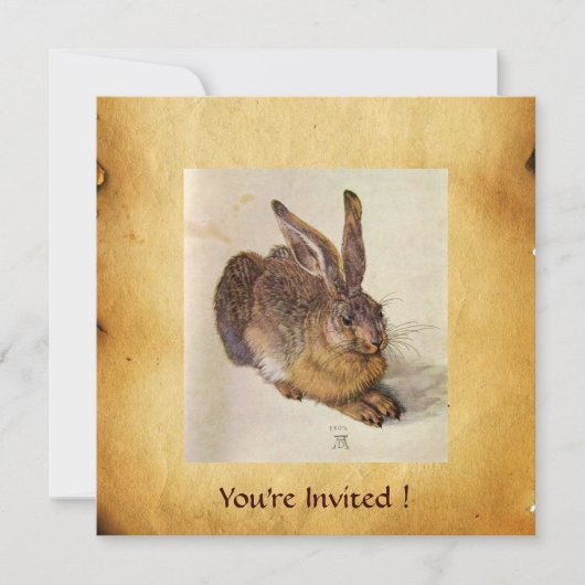 HET RABBIT-Monogram ( Young Hare ) Kaart (Voorkant)
