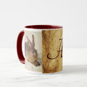 HET RABBIT-Monogram ( Young Hare ) Mok (Voorkant links)