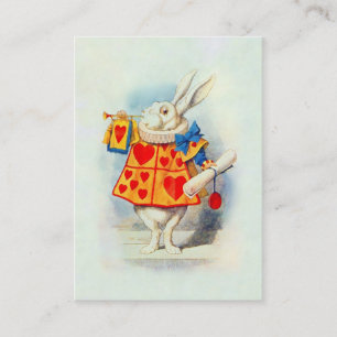 Het Rabbitt in Alice in Wonderland ~ Visitekaartje