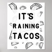 Het Raining Tacos Poster (Voorkant)