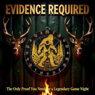 Het raken van Bullseyes en Bigfoot Dreams Dartbord