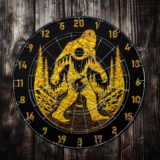 Het raken van Bullseyes en Bigfoot Dreams Dartbord
