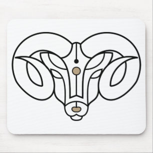 Het Ram Gold en de zwarte zodiale astrologie Muismat