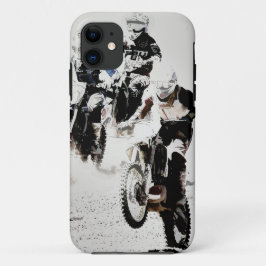Het "ras is op" de vuil-Fiets van de Motocross iPhone 11 Hoesje