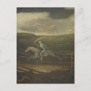 Het rasspoor of de dood van een Bleek paard Briefkaart