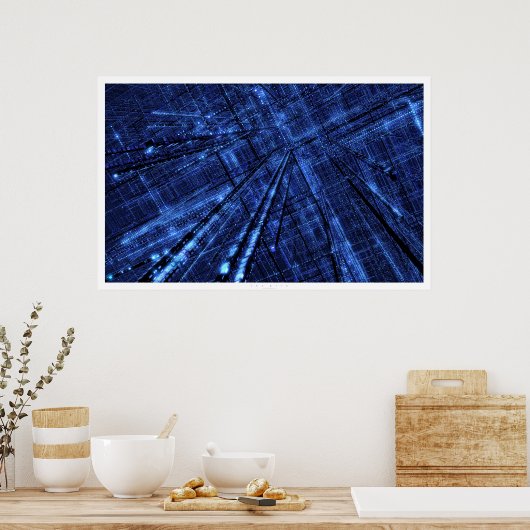 Het raster poster (Keuken)