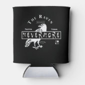 Het Raven Asylum (witte tekst) Blikjeskoeler (Voorkant)