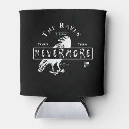 Het Raven Asylum (witte tekst) Blikjeskoeler