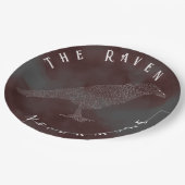 Het Ravengedicht Papieren Bordje (Gekanteld)