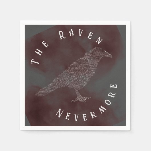 Het Ravengedicht Servet (Voorkant)