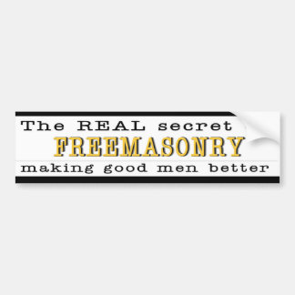 Het REAL Secret Masonic Bumpersticker