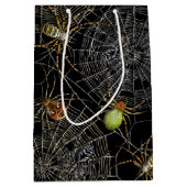 Het realistische Web Pattern van Spinnen Medium Cadeauzakje (Voorkant)