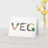 Het recente Wenskaart van de Vegetariër of van de Kaart (Gele Bloem)