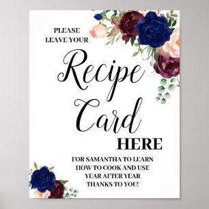 Het recept-kaartje hier laten vrijgezellenfeesten poster