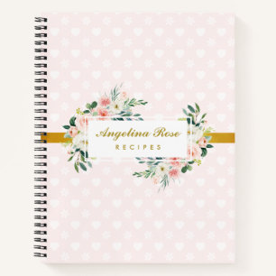 Het recept voor zwarte roze rozen notitieboek