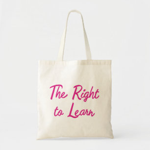 Het recht om te leren tote bag