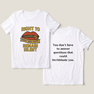 Het recht om te zwijgen: ken je rechten Tri-Blend shirt