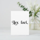 Het recht van de plaats. briefkaart (Staand voorkant)