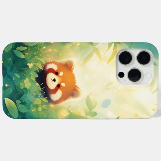 Het Red Panda Bamboo Sanctuary Case-Mate iPhone Case (Achterkant (horizontaal))