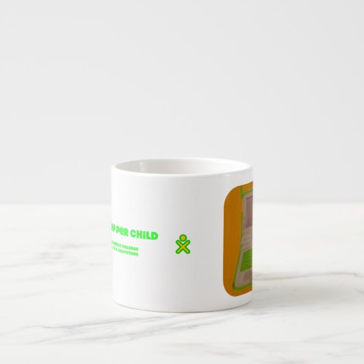 Het redden van de wereld met Python (espresso-mok) Espresso Kop (Voorkant)