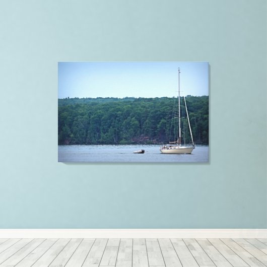 Het reddingsplan canvas afdruk (Insitu (Houten vloer))