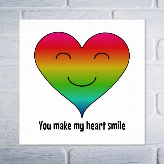 Het regenbooghart kiest kleur poster