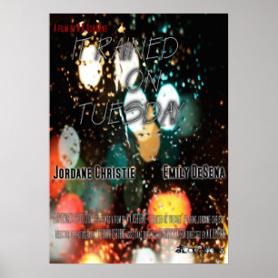 Het regende op dinsdag Poster