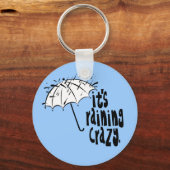 Het regent gek! sleutelhanger (Voorkant)