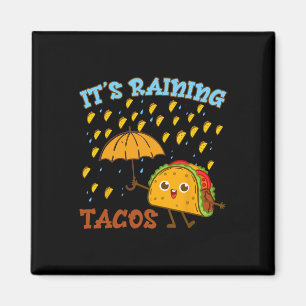 Het regent taco's Cinco De Mayo Grappige Mexicaans Magneet