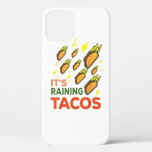 Het regent Tacos Funny Taco Graphic Gift Case-Mate iPhone Case (Achterkant)
