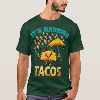 Het regent Tacos Funny Taco Kinder Girls Boys T-shirt