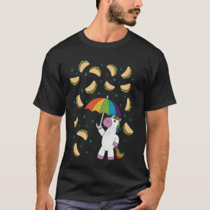 Het regent Tacos Grappige Eenhoorn Tacos Mexicaans T-shirt