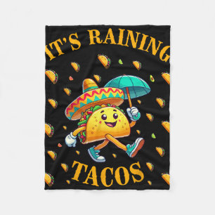 Het regent Tacos Grappige Taco-liefhebbers Kindere Fleece Deken